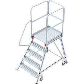 Euroline Premium 515 Mobile Podesttreppe einseitig 5 Stufen