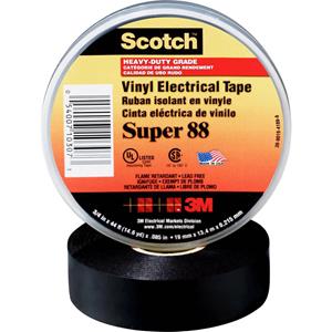 3M SUPER88-19X20-B Isolatietape Scotch Zwart (l x b) 20 m x 19 mm 1 rollen