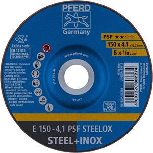 pferd Psf Steelox Schruppscheibe gekröpft 150mm 22.23mm 10St.