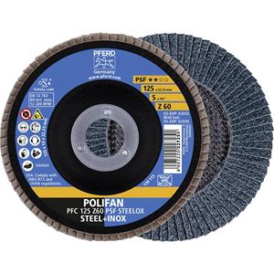 PFERD Fächerschleifscheibe Z 60PSF gerade 125mm K60