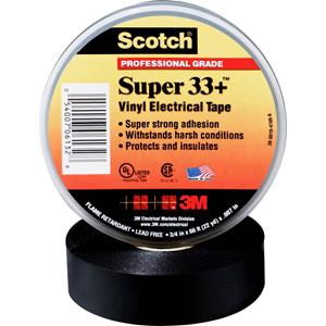 3M SUPER33+-19X33 Isolatietape Scotch Zwart (l x b) 33 m x 19 mm 1 rollen