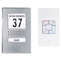m-emodern-electronics M-e modern-electronics Easy2wire Türsprechanlage Kabelgebunden Komplett-Set 1 Familienhaus