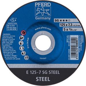 Schruppscheibe A24RSG 125x7,2mm gekr. Pferd - RÜGGEBERG