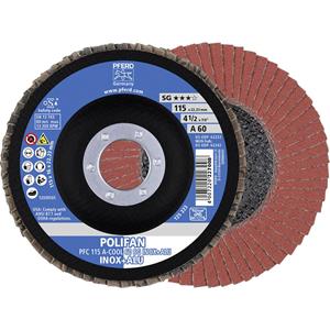 Pferd Fächer Schleifscheiben gewölbt 115mm A 60 SG -COOL