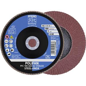 pferd POLIFAN-Fächerscheibe PFC 180A 60 SG STEELOX Durchmesser 180mm 10St.