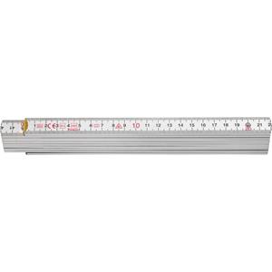 Hultafors H4010W DU Duimstok - Hout - Wit - 2m