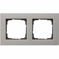 Gira 0212335 - Frame 2-gang stainless steel 0212335