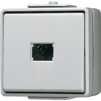 633 W - Push button 1 change-over contact grey 633 W