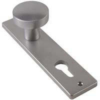 Ami knop op schild blind recht aluminium