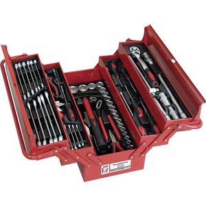Holzmann WZK86CrV Gereedschapskist (gevuld) Rood