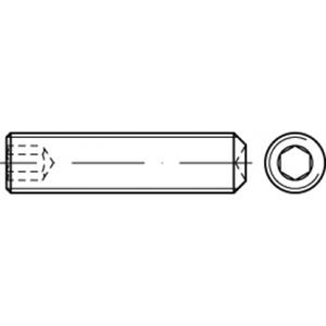 toolcraft TO-5415717 Draadpen M5 6 mm Staal Galvanisch verzinkt 200 stuks