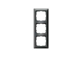Siemens Schalterprogramm 3fach Rahmen Delta Carbon 5TG25536