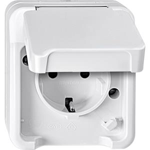 Schneider Electric MEG2300-8019 - Socket outlet protective contact white MEG2300-8019, special offer