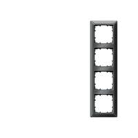Siemens Schalterprogramm 4fach Rahmen Delta Carbon 5TG25546