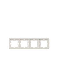 Siemens Schalterprogramm 4fach Rahmen Delta Silber 5TG1774