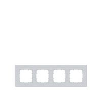 Siemens Schalterprogramm 4fach Rahmen Delta Aluminium (Metallic) 5TG11141