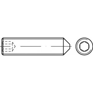 toolcraft Gewindestift M2 4mm 200St.