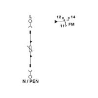 phoenixcontact VAL-MS-T1/T2 335/12.5/1+0-FM Überspannungsschutz-Ableiter 1St.