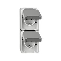 Merten - SCHUKO-Doppel-Steckdose MEG2329-8029
