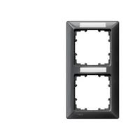 Siemens Schalterprogramm 2fach Rahmen Delta Carbon 5TG25528