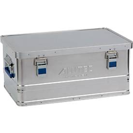 Alutec München Transportkiste BASIC 40 - Aluminium Box 40 Liter mit Deckel verschließbar - 40 Liter