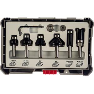 Bosch Rand- und Kantenfräser-Set, 8-mm-Schaft, 6-teilig