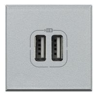 legrand USB-Steckdose Axolute Aluminium HC4285C2