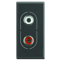 legrand Cinch-Anschlussdose Axolute Anthrazit HS4281