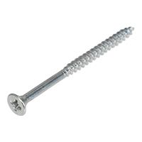 hoenderdaal Spaanplaatschroef verzinkt platkop pozidrive-3 6.0X180/70 deeldraad (100)