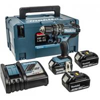 Makita Draadloze klopboorset 18 Volt, DHP482RF3J