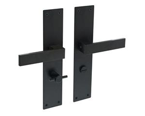 intersteel deurkruk WC Amsterdam mat zwart