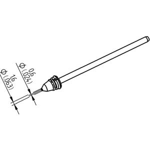 Ersa 0742ED0616H/SB Desoldeerpunt Conisch Lengte soldeerpunt 79.25 mm Inhoud 1 stuks