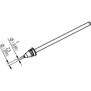 Ersa 0742ED1023H/SB Desoldeerpunt Conisch Lengte soldeerpunt: 79.25 mm Inhoud: 1 stuk(s)