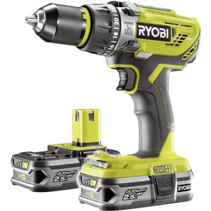 Ryobi Akku-Schlagbohrschrauber R18PD3-225S, 18Volt, grün/schwarz, 2x Li-Ionen Akku 2,5Ah