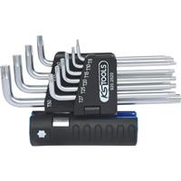 KS Tools 3-in-1-Winkelstiftschlüssel-Satz TORX 10 Teile, VE 3 Stk