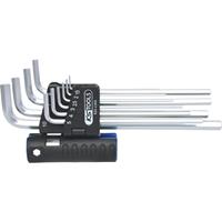 KS Tools 3-in-1-Winkelstiftschlüssel-Satz XL Innensechskant, metrisch 10 Teile, VE 3 Stk