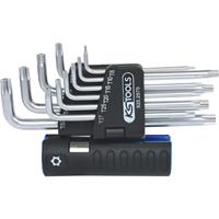 KS Tools 3-in-1-Winkelstiftschlüssel-Satz lang Torx mit Stirnlochbohrung 10 Teile, VE 3 Stk