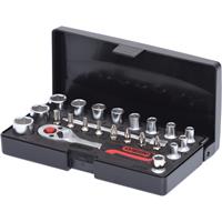 KS Tools 1/4'' Steckschlüssel-Satz 23 Teile, VE 4 Stk Flank Traction