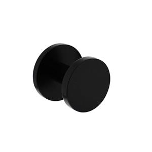Voordeurknop Rond Ø55 mm éénzijdige montage aluminium/zwart
