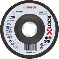 Bosch X-LOCK Fächerscheibe X571 Best for Metal, 115mm, Schleifscheibe
