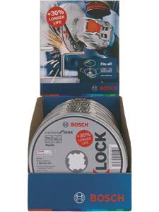 Ø 125mm X-LOCK Trennscheibe Standard for Inox WA 60 T BF gerade | 10er-Pack - BOSCH