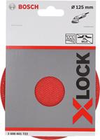 Bosch X-LOCK Stützteller 125 mm, Klettverschluss 125 mm, 12.250 U/min