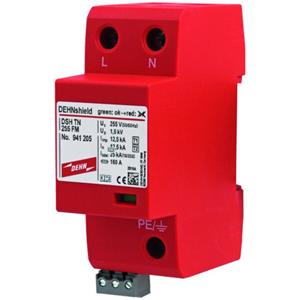 DEHN DEHNshield DSH TN 255 Typ 1+2 941205 Combi-afleider Overspanningsbeveiliging voor: Verdeelkast 25 kA