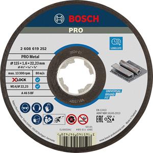 Bosch Trennscheibe X-LOCK Expert for Metal 115mm gerade, 115 x 1,6 x 22,23mm