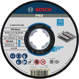 Bosch 2608619253 X-Lock Slijpschijf Expert for Metal - Recht - 2,5 x 115mm