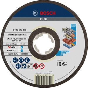 Bosch 2608619270 X-Lock Slijpschijf Multi Construction - Recht - 125mm