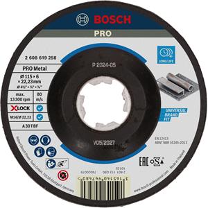 Bosch 2608619258 X-Lock Afbraamschijf Expert for Metal - Gebogen - 115mm