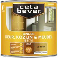 CetaBever binnenbeits deur, kozijn en meubel transparant licht eiken zijdeglans 250 ml