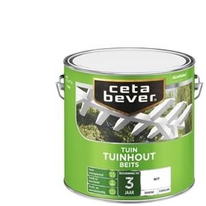 CetaBever tuinhoutbeits dekkend wit zijdeglans 750 ml