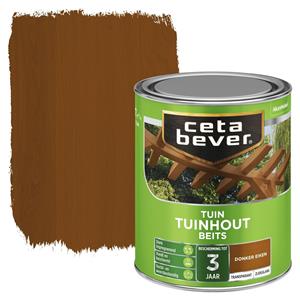 CetaBever tuinhoutbeits transparant donker eiken zijdeglans 750 ml